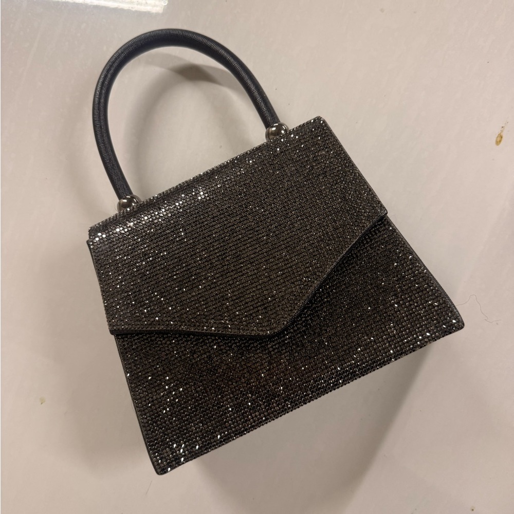 Aldo Black Glitter Mini Bag